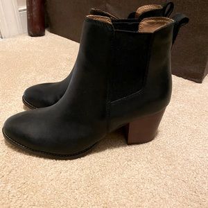 JCrew black booties size 7.5.